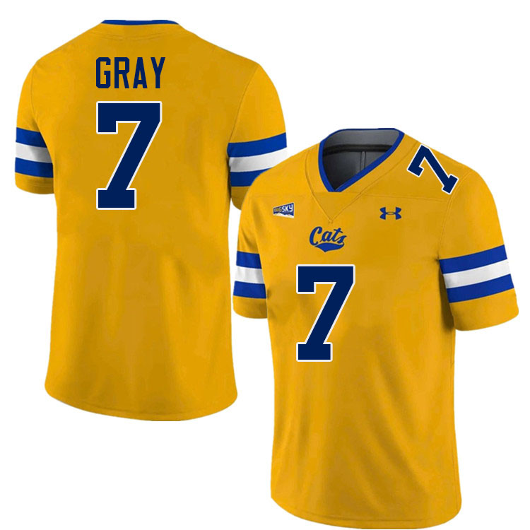 #7 Tayden Gray Montana State Bobcats Jerseys Football Uniforms Stitched-Navy